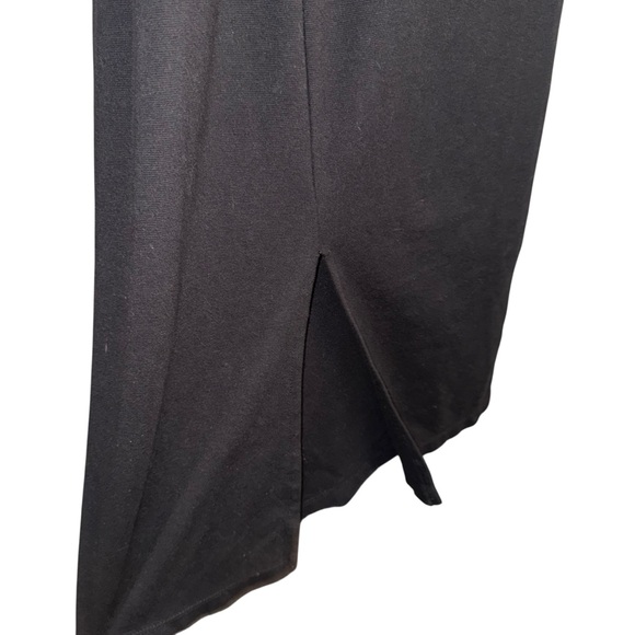 Free People Black Bodycon Midi Dress Racerback Strappy Back XS edgy night out - Picture 4 of 7